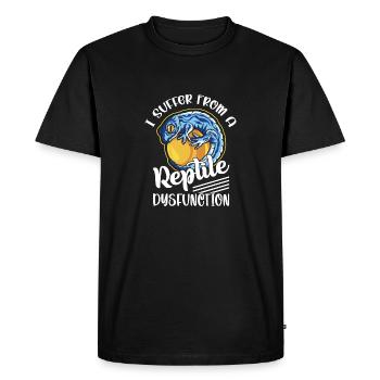 Je souffre d’un dysfonctionnement de reptile Lizard Lover R - T-shirt Premium bio Homme - noir - Devant - Nico (187cm)