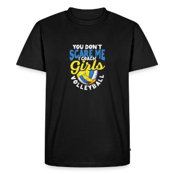 Tu ne me fais pas peur, j’entraîne des filles - T-shirt Premium bio Homme - noir - Devant - Nico (187cm)