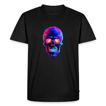 Punk et Grunge Vibes: Skull Design - T-shirt Premium bio Homme - noir - Devant - Nico (187cm)