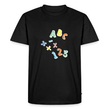 Formation - pour les tireurs ABC cool - T-shirt Premium bio Homme - noir - Devant - Nico (187cm)
