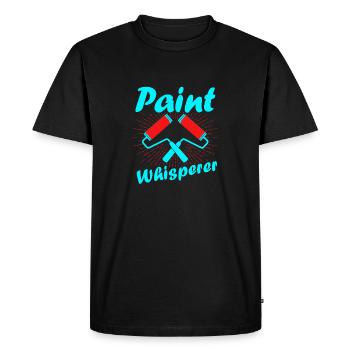 Paint Whisperer Job Professional Painter - Men's Premium Organic T-Shirt - black - Front - Nico (187cm)