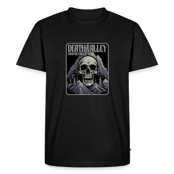 Drôle de parc national de la vallée de la mort États-Unis - T-shirt Premium bio Homme - noir - Devant - Nico (187cm)