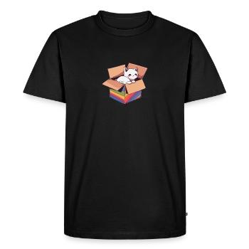 Pet Rainbow LGBTQ Community Cool Lesbienne Gay Pun - T-shirt Premium bio Homme - noir - Devant - Nico (187cm)