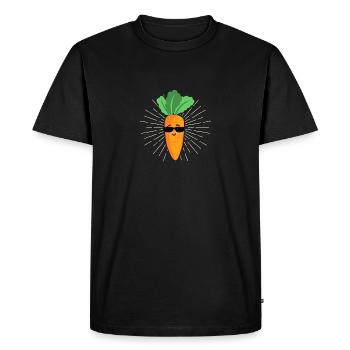 Carrot Halloween Vegetable Lover Carrots Funny - Men's Premium Organic T-Shirt - black - Front - Nico (187cm)