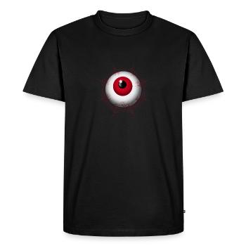 Spooky Scary Eyeball Funny Halloween Party Night - T-shirt Premium bio Homme - noir - Devant - Nico (187cm)