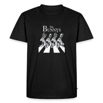 Lapins - T-shirt Premium bio Homme - noir - Devant - Nico (187cm)