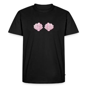 Mermaid Lovers Funny Halloween Shells Sea - Men's Premium Organic T-Shirt - black - Front - Nico (187cm)