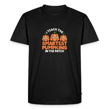 I teach the smartest pumpkins in the patch - Men's Premium Organic T-Shirt - black - Front - Nico (187cm)