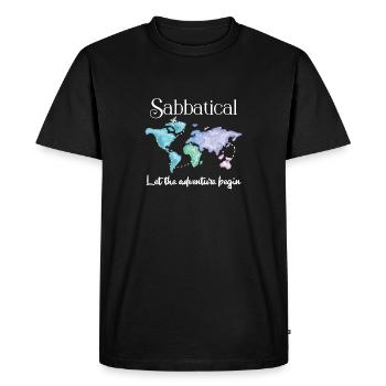 Idée de cadeau sabbatique, cadeau pour le congé sabbatique - T-shirt Premium bio Homme - noir - Devant - Nico (187cm)