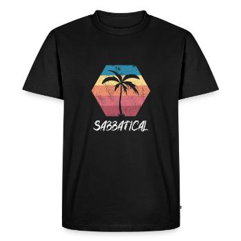 Sabbatical Work Colleague Gifts I Men Ladies - Men's Premium Organic T-Shirt - black - Front - Nico (187cm)
