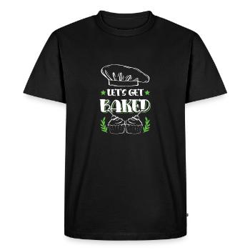 Laissez-vous cuire au four - T-shirt Premium bio Homme - noir - Devant - Nico (187cm)