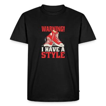 Collectionneur Sneakerhead - T-shirt Premium bio Homme - noir - Devant - Nico (187cm)