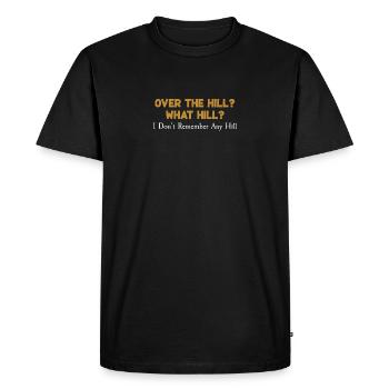 De l’autre côté de la Colline? Drôle quelle colline? Souvenez-vous de la Colline - T-shirt Premium bio Homme - noir - Devant - Nico (187cm)