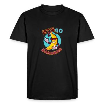 Go Bananas T-Shirt - T-shirt Premium bio Homme - noir - Devant - Nico (187cm)