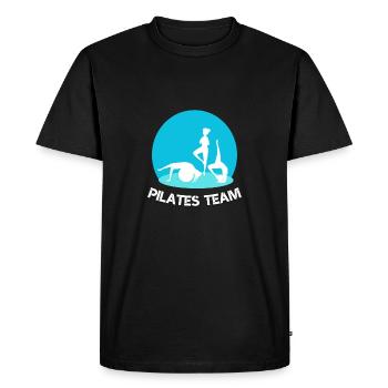 L’équipe Pilates - T-shirt Premium bio Homme - noir - Devant - Nico (187cm)