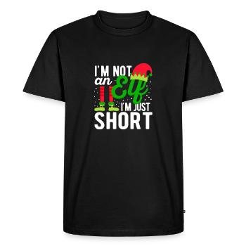 Je ne suis pas un elfe, je suis juste un peu drôle - T-shirt Premium bio Homme - noir - Devant - Nico (187cm)