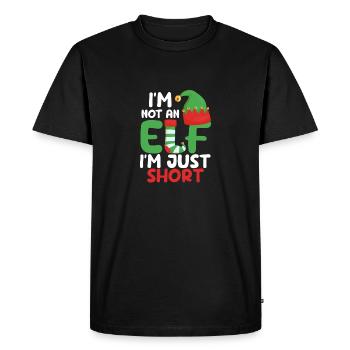 Je ne suis pas un elfe, je suis juste un peu drôle - T-shirt Premium bio Homme - noir - Devant - Nico (187cm)
