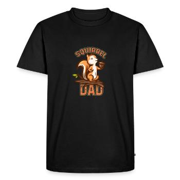 Écureuil Papa rongeur Gopher Chipmunk Citation drôle - T-shirt Premium bio Homme - noir - Devant - Nico (187cm)
