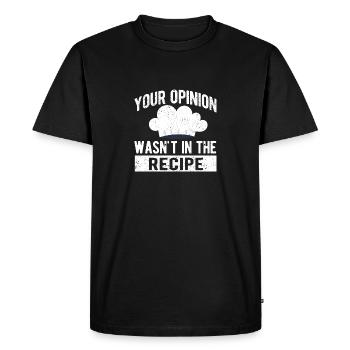Votre avis n’était pas dans la recette Chef Chef - T-shirt Premium bio Homme - noir - Devant - Nico (187cm)