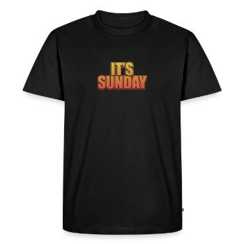 Drôle dimanche Vintage Prankster de la semaine Blagues - T-shirt Premium bio Homme - noir - Devant - Nico (187cm)