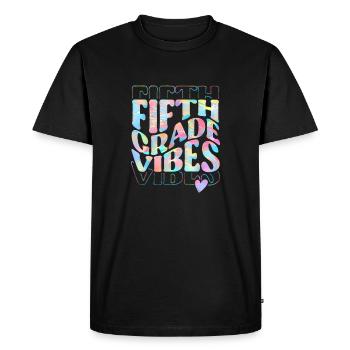 Fifth Grade Vibes 5th Grade Team 1st Day of School - T-shirt Premium bio Homme - noir - Devant - Nico (187cm)