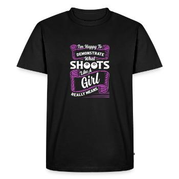 I'm Happy To Demonstrate Billiards Pool Billiard Pla - Men's Premium Organic T-Shirt - black - Front - Nico (187cm)