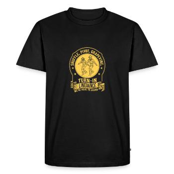 Shuffle, Pivot, Grapevine, Turn In Line Dance Vest - T-shirt Premium bio Homme - noir - Devant - Nico (187cm)