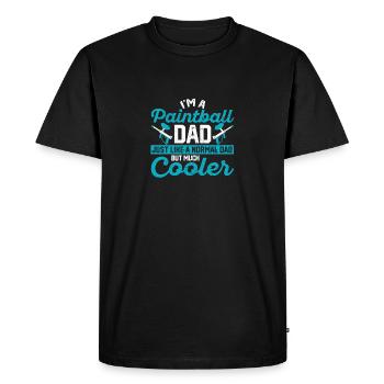 I'm a paintball dad Funny paintballer - Men's Premium Organic T-Shirt - black - Front - Nico (187cm)