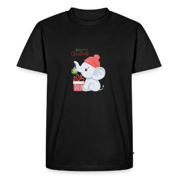 Babys 1st Christmas - Men's Premium Organic T-Shirt - black - Front - Nico (187cm)
