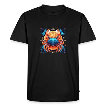 Portez votre signe du zodiaque astrologique avec fierté: Cancer - T-shirt Premium bio Homme - noir - Devant - Nico (187cm)