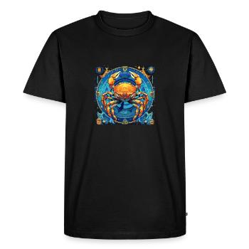 Embrassez votre identité de cancer : Cancer Zodiac - T-shirt Premium bio Homme - noir - Devant - Nico (187cm)
