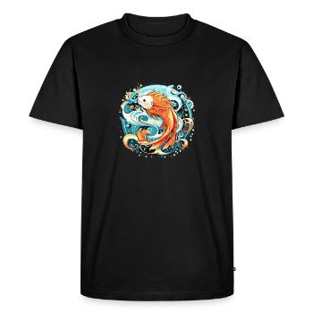 Poissons Design Graphiques pour hommes et femmes - T-shirt Premium bio Homme - noir - Devant - Nico (187cm)