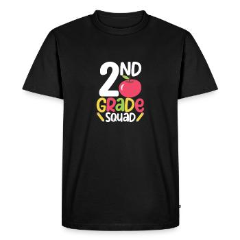 2nd Grade Squad Second Teacher Student Team Back - T-shirt Premium bio Homme - noir - Devant - Nico (187cm)