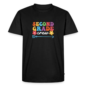 Équipe de deuxième classe Enseignant de la 2e équipe - T-shirt Premium bio Homme - noir - Devant - Nico (187cm)