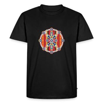 AMAZIGH ZYMBOLE BERBERE Z IMAZIGHEN BIJOU KABYLE - T-shirt Premium bio Homme - noir - Devant - Nico (187cm)