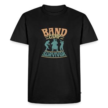 Band Camp Survivor Marching Band Orchestra - Men's Premium Organic T-Shirt - black - Front - Nico (187cm)
