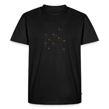 Étoiles, Étoile, Ciel étoilé - T-shirt Premium bio Homme - noir - Devant - Nico (187cm)