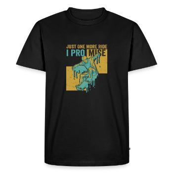 Juste un tour de plus, je vous le promets, skateboard skate s - T-shirt Premium bio Homme - noir - Devant - Nico (187cm)