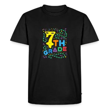 Seven Graders - 7th Grade - Men's Premium Organic T-Shirt - black - Front - Nico (187cm)