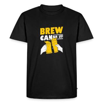 Brew peut le faire ! Brasseur de bière artisanale Homebrew - T-shirt Premium bio Homme - noir - Devant - Nico (187cm)