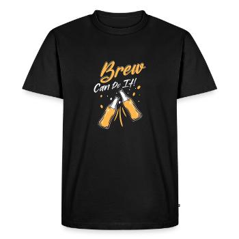 Brew peut le faire ! Homebrew Brewer bière artisanale - T-shirt Premium bio Homme - noir - Devant - Nico (187cm)