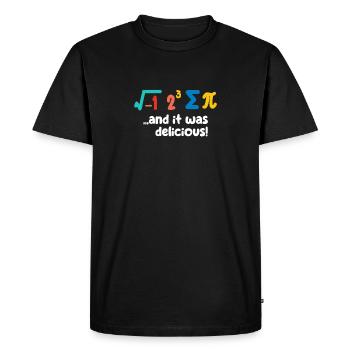 Pi Day Drôle De Mathématiques Amant Mignon Enseignant Étudiants - T-shirt Premium bio Homme - noir - Devant - Nico (187cm)