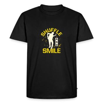 Shuffle And Smile Danseuse De Claquettes De Claquettes - T-shirt Premium bio Homme - noir - Devant - Nico (187cm)