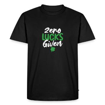 Pas de chance étant donné la drôle de Saint-Patrick irlandaise - T-shirt Premium bio Homme - noir - Devant - Nico (187cm)