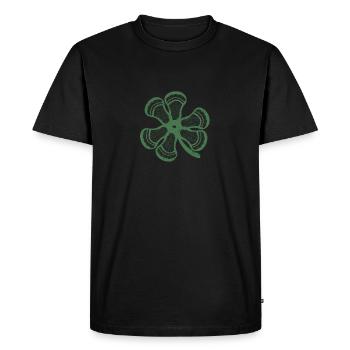Lacrosse Shamrock Funny St Patricks - Men's Premium Organic T-Shirt - black - Front - Nico (187cm)