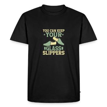 Vous pouvez garder vos pantoufles de verre claquettes danse claquettes Dan - T-shirt Premium bio Homme - noir - Devant - Nico (187cm)