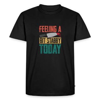 Se sentir un peu poignardé aujourd’hui Murder Show True Crime - T-shirt Premium bio Homme - noir - Devant - Nico (187cm)