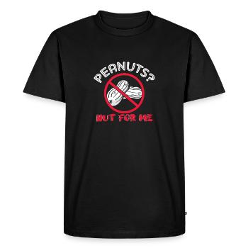 Peanuts? Nut For Me Nut Allergic Awareness - Men's Premium Organic T-Shirt - black - Front - Nico (187cm)