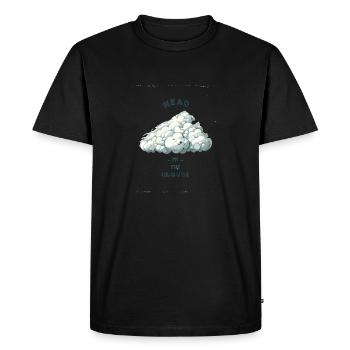 Nuage animal Fantaisie - T-shirt Premium bio Homme - noir - Devant - Nico (187cm)