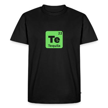 Te - Tequila Chemistry Element Funny Alcohol Lover - Men's Premium Organic T-Shirt - black - Front - Nico (187cm)